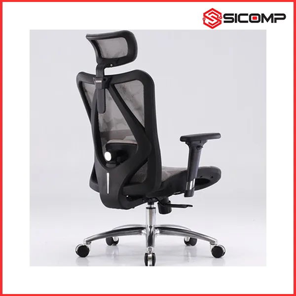 GHẾ CÔNG THÁI HỌC SIHOO M57-N102 BLACK FRAME GREY MESH (KHUNG ĐEN, LƯỚI XÁM), Picture 2