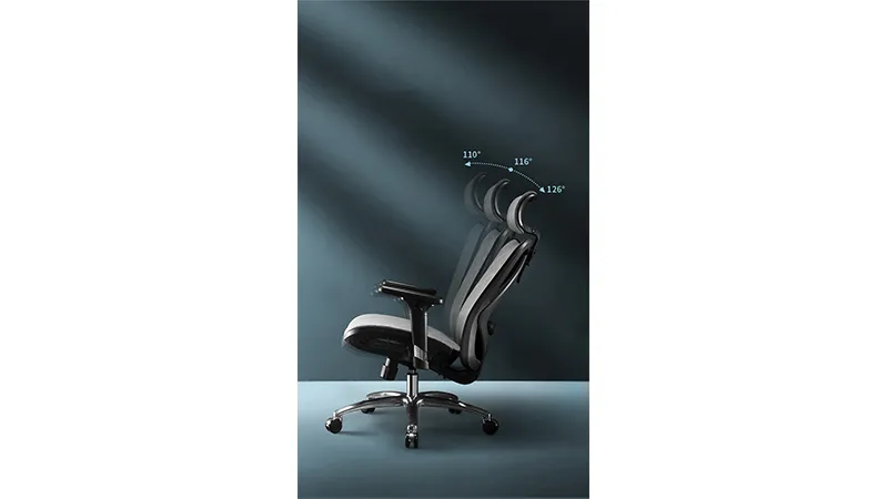 GHẾ CÔNG THÁI HỌC SIHOO M57-N102 BLACK FRAME GREY MESH (KHUNG ĐEN, LƯỚI XÁM)