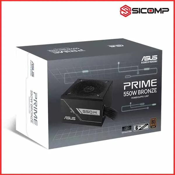 NGUỒN MÁY TÍNH ASUS PRIME GAMING 550W BRONZE -550B (80 PLUS BRONZE, MÀU ĐEN), Picture 2