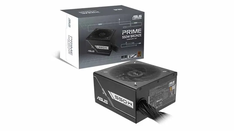 NGUỒN MÁY TÍNH ASUS PRIME GAMING 550W BRONZE -550B (80 PLUS BRONZE, MÀU ĐEN)