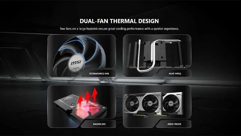 VGA MSI GEFORCE RTX 5060 TI 16G VENTUS 2X PLUS