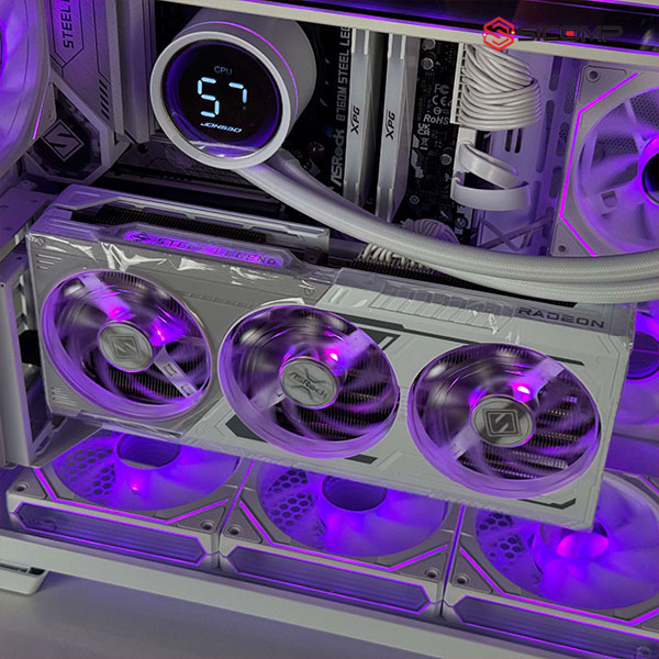 PC SICOMP 14600KF FULL WHITE ( CORE I5 14600KF | B760M | RX 9070XT), Picture 4