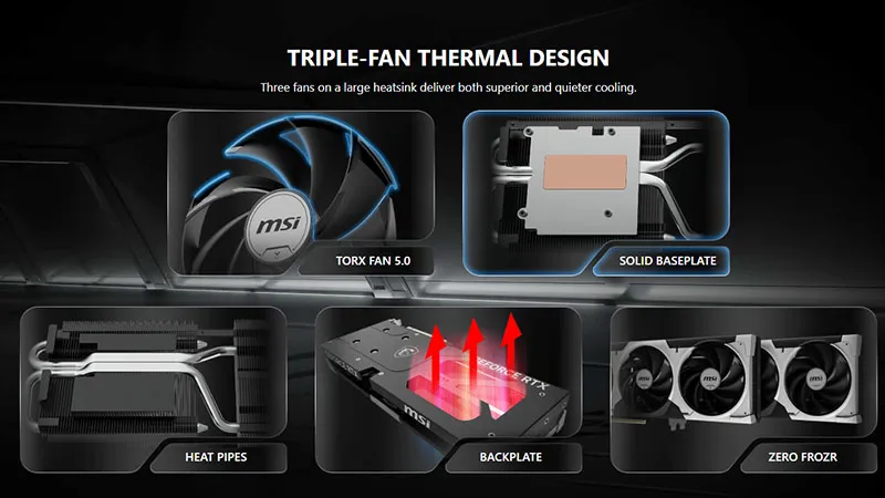VGA MSI GeForce RTX 5060 Ti 16GB VENTUS 3X OC