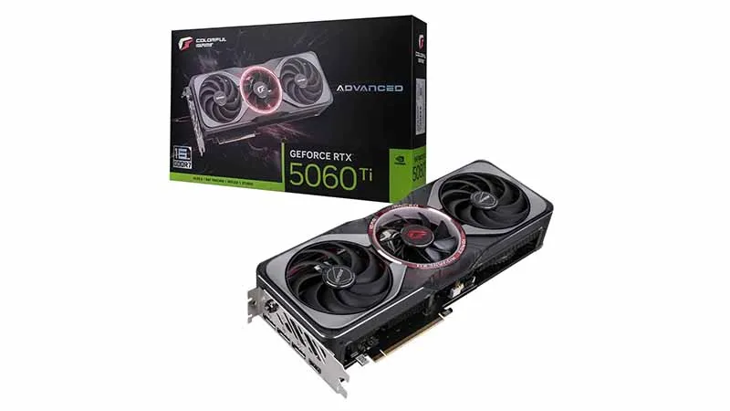 CARD MÀN HÌNH COLORFUL IGAME GEFORCE RTX 5060 TI ADVANCED OC 16GB-V