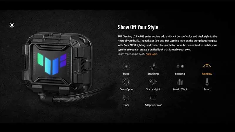 TẢN NHIỆT NƯỚC AIO ASUS TUF GAMING LC II 360 ARGB