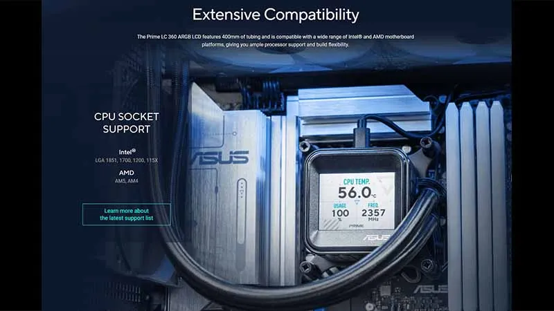 TẢN NHIỆT NƯỚC AIO ASUS PRIME LC 360 ARGB LCD