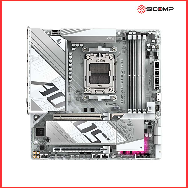 MAINBOARD GIGABYTE B850M AORUS ELITE WIFI 6E ICE, CHÍNH HÃNG, Picture 2