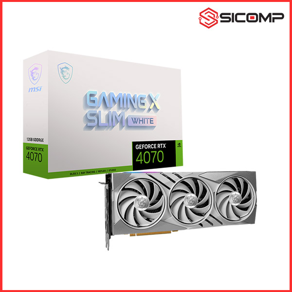 CARD MÀN HÌNH MSI RTX 4070 GAMING X SLIM WHITE 12G, Picture 1