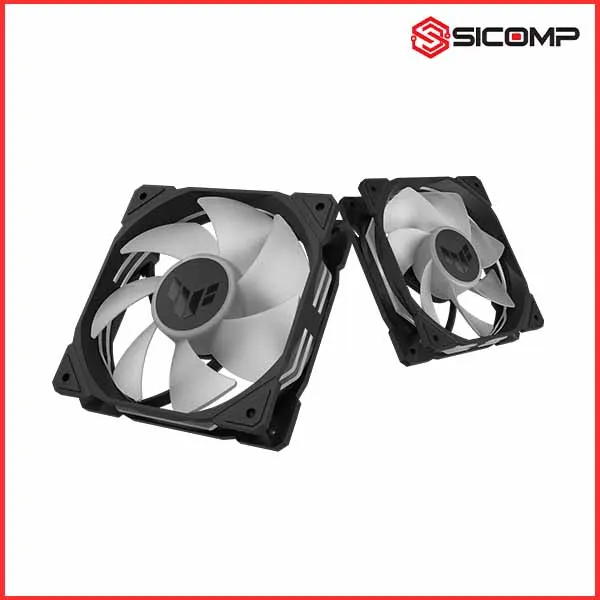 FAN TẢN NHIỆT ASUS TUF GAMING TR120 ARGB REVERSE FAN  - TRIPLE PACK (PACK 3 FAN ARGB 120MM), Picture 4
