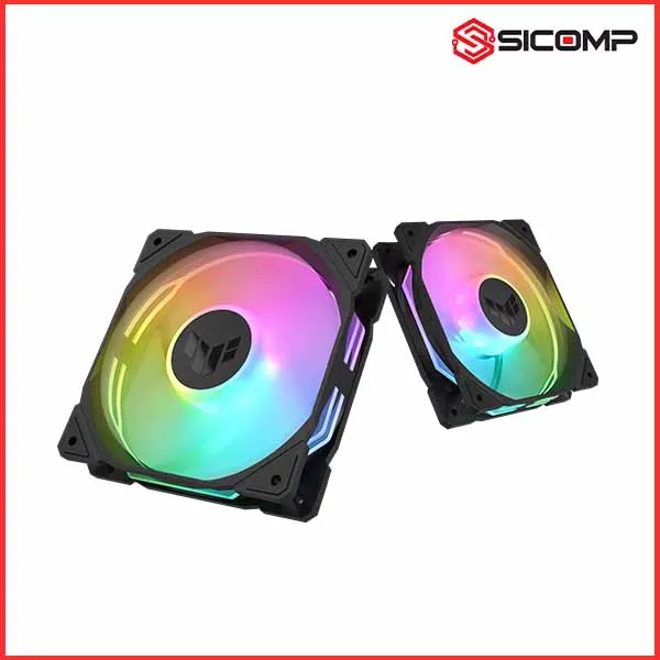 FAN TẢN NHIỆT ASUS TUF GAMING TR120 ARGB REVERSE FAN  - TRIPLE PACK (PACK 3 FAN ARGB 120MM), Picture 5