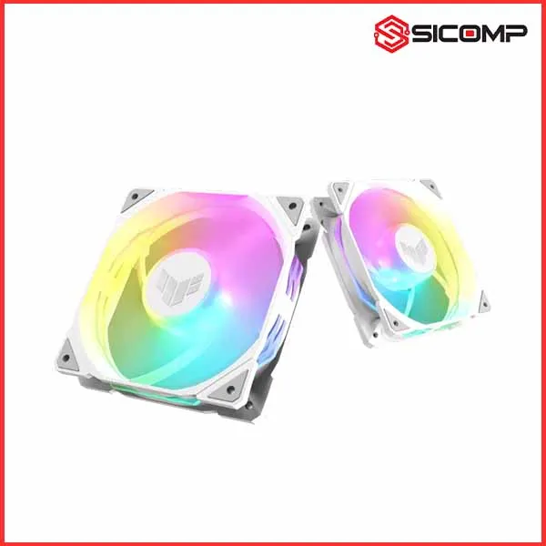 FAN TẢN NHIỆT ASUS TUF GAMING TR120 ARGB REVERSE FAN - TRIPLE PACK WHITE (PACK 3 FAN ARGB 120MM), Picture 4