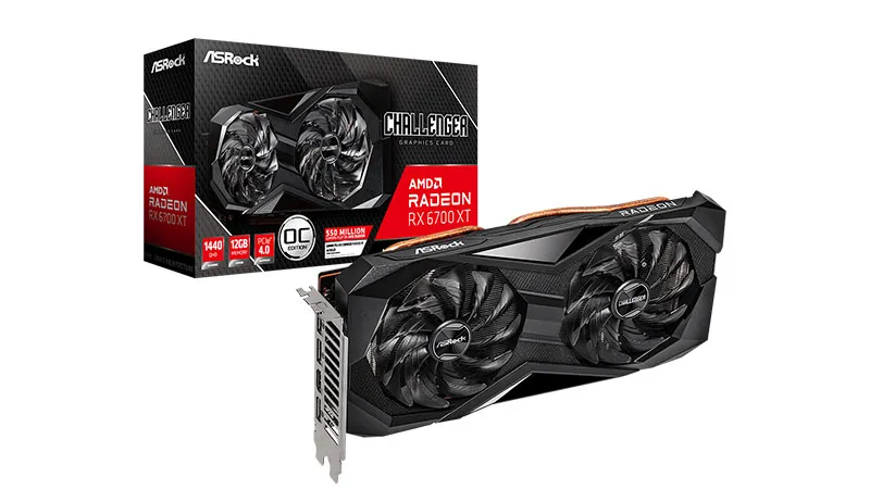 VGA ASROCK RADEON RX 6700 XT CHALLENGER D 12GB OC