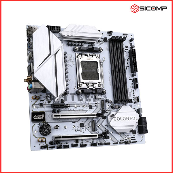 MAINBOARD COLORFUL BATTLE-AX B650M-WHITE WIFI 6 V15 (10+2+1 DrMOS 55A), Picture 2
