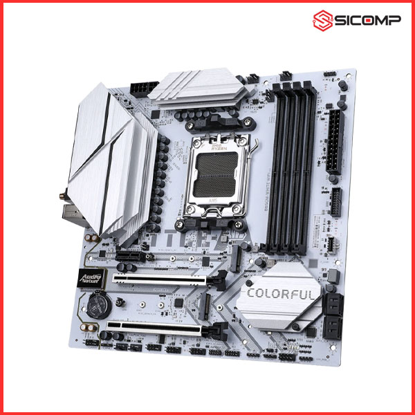 MAINBOARD COLORFUL BATTLE-AX B650M-WHITE WIFI 6 V15 (10+2+1 DrMOS 55A), Picture 3