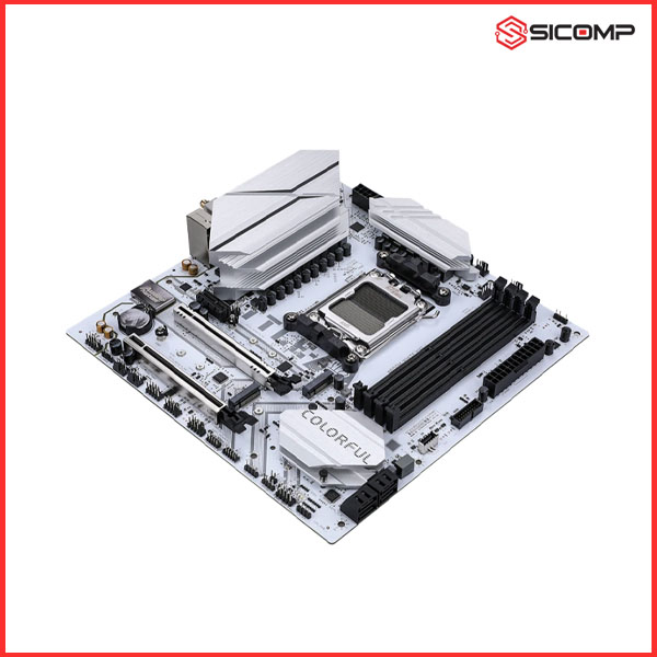 MAINBOARD COLORFUL BATTLE-AX B650M-WHITE WIFI 6 V15 (10+2+1 DrMOS 55A), Picture 4