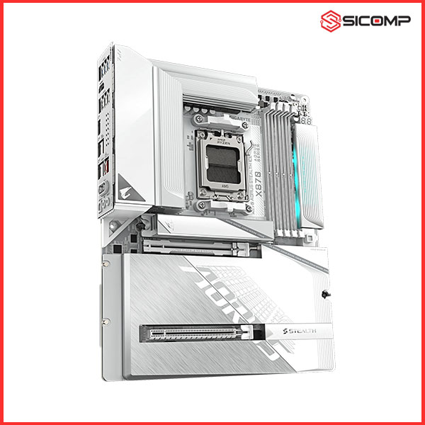 MAINBOARD GIGABYTE X870 AORUS STEALTH ICE - X3D TURBO MODE, Picture 3