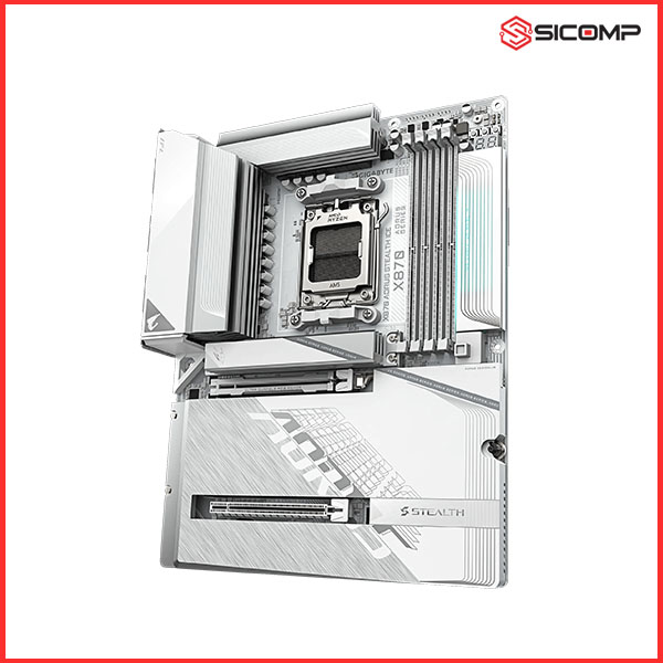 MAINBOARD GIGABYTE X870 AORUS STEALTH ICE - X3D TURBO MODE, Picture 4