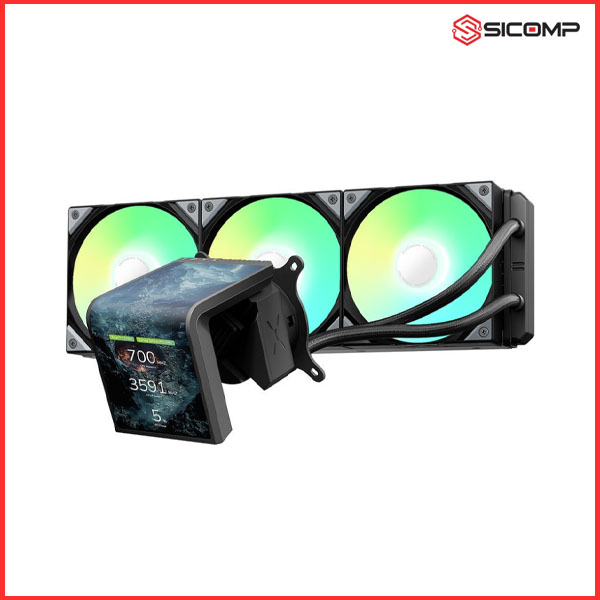 TẢN NHIỆT NƯỚC TRYX PANORAMA SE 360 ARGB BLACK LIKE NEW, Picture 4