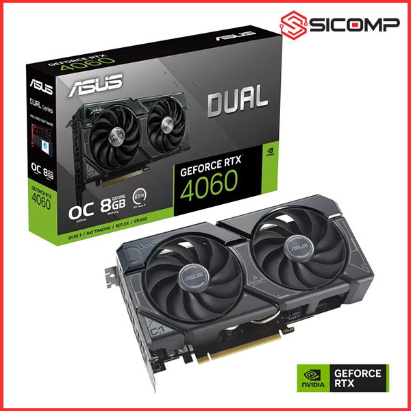 CARD MÀN HÌNH ASUS DUAL GEFORCE RTX 4060 V2 OC EDITION 8GB GDDR6 (DUAL-RTX4060-O8G-V2), Picture 1