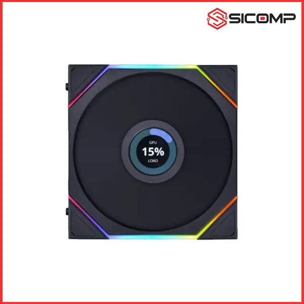 LIAN LI UNI FAN TL WIRELESS LCD 140 REVERSE BLACK / WHITE, Picture 5