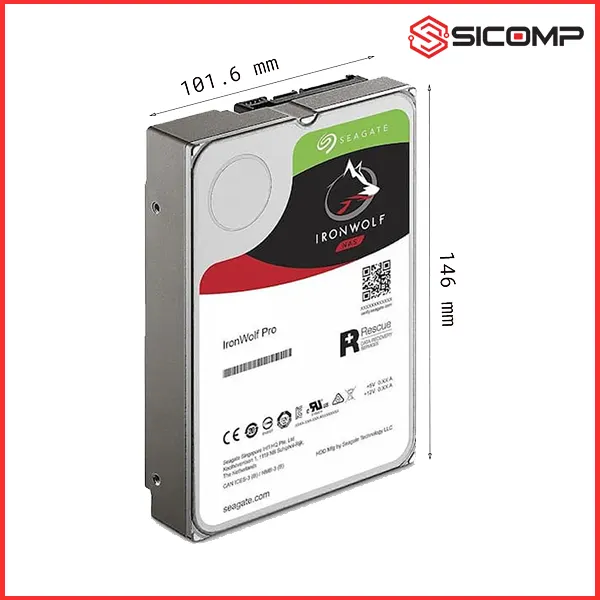 Ổ CỨNG HDD SEAGATE IRONWOLF PRO 4TB ST4000NT001 (3.5INCH/ 7200RPM/ 256MB/ SATA3/ Ổ NAS), Picture 2