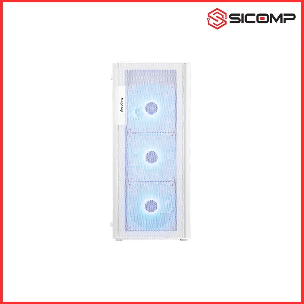 VỎ CASE SEGOTEP AXE 5 TRẮNG KÈM 4 FAN ARGB FULL ATX , Picture 2