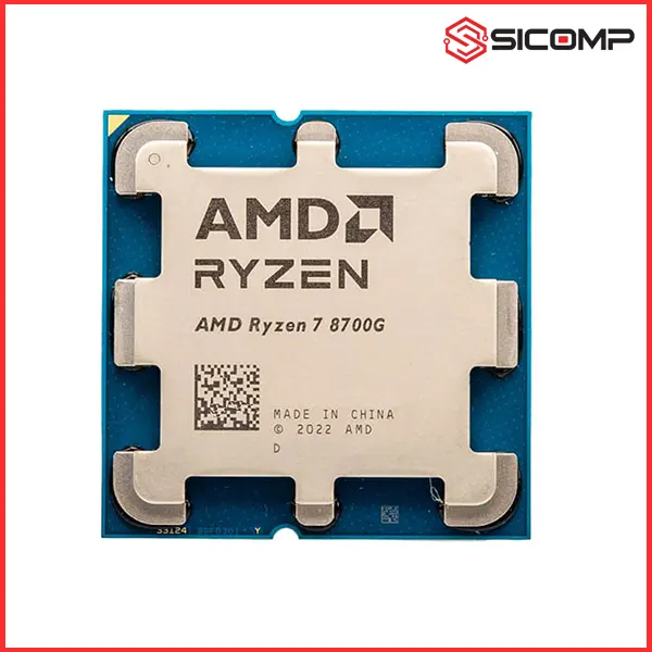 CPU AMD RYZEN 7 8700G (4.2GHZ UPTO 5.1GHZ / 24MB / 8 CORES, 16 THREADS / AM5), Picture 2
