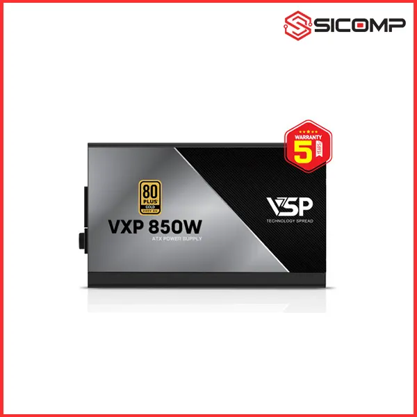 NGUỒN VSP VXP850SGVN GOLD -  850W ATX 3.1/ PCIe 5.1 (MÀU ĐEN/80 PLUS GOLD / FULL MODULAR), Picture 4
