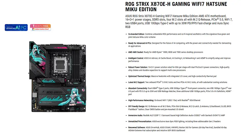 Thiết kế độc quyền mang dấu ấn của Hatsune Miku