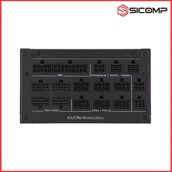 NGUỒN ASUS WS PRO 3000W (FULL MODULAR | 80 PLUS PLATINUM | MÀU ĐEN | ATX 3.1), Picture 8
