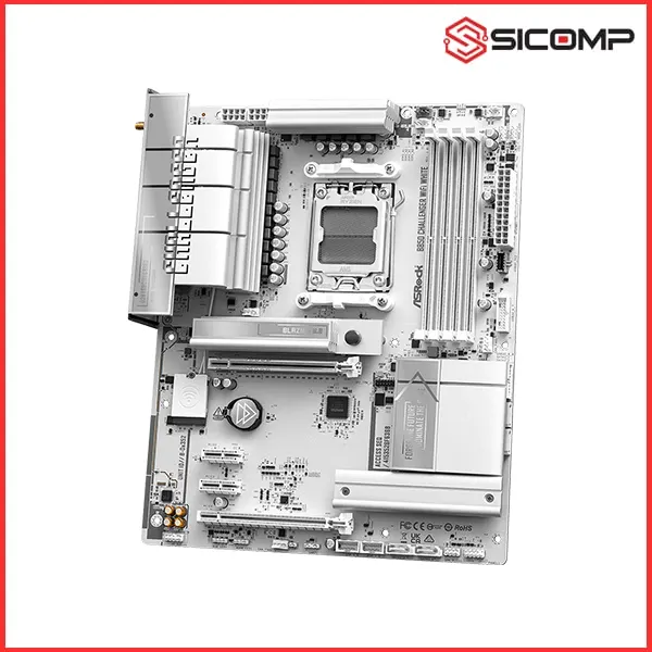 MAINBOARD ASROCK B850 CHALLENGER WIFI WHITE , Picture 4