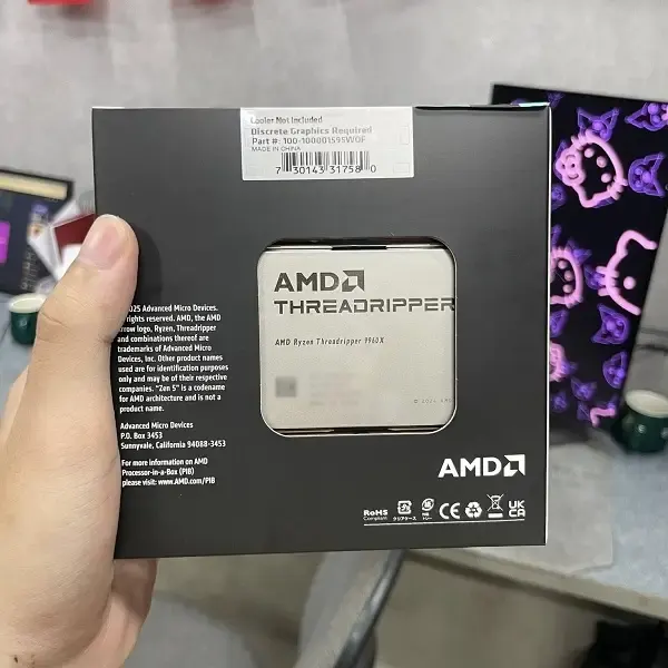 CPU AMD RYZEN THREADRIPPER 9960X (4.2GHZ UP TO 5.4GHZ | 24 CORES 48 THREADS | TDP 350W | SOCKET STR5), Picture 6