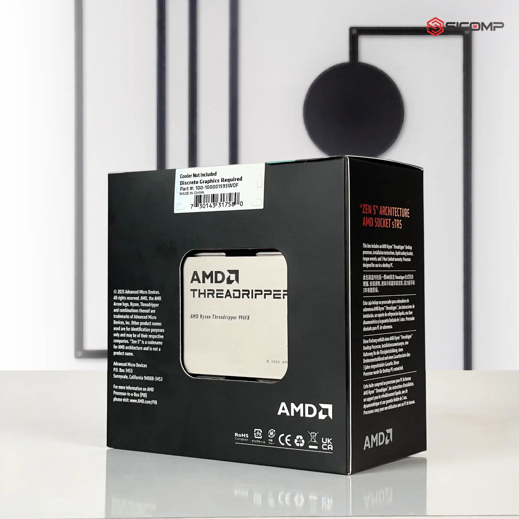 CPU AMD RYZEN THREADRIPPER 9960X (4.2GHZ UP TO 5.4GHZ | 24 CORES 48 THREADS | TDP 350W | SOCKET STR5), Picture 4