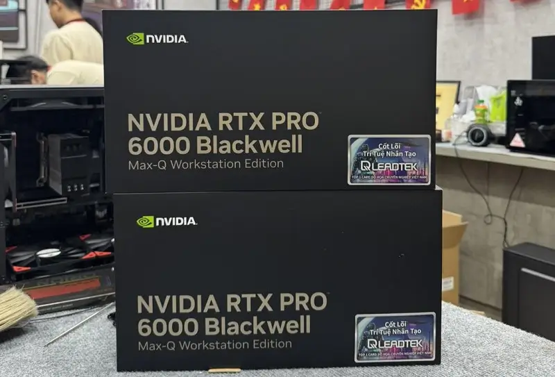 So sánh kích thước RTX Pro 6000 Max-Q