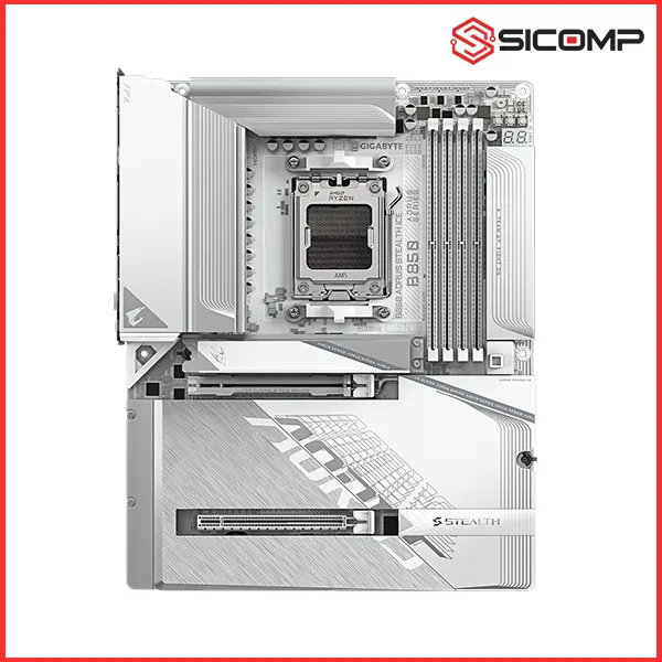 MAINBOARD GIGABYTE B850 AORUS STEALTH ICE WIFI 7 - X3D TURBO MODE, Picture 2