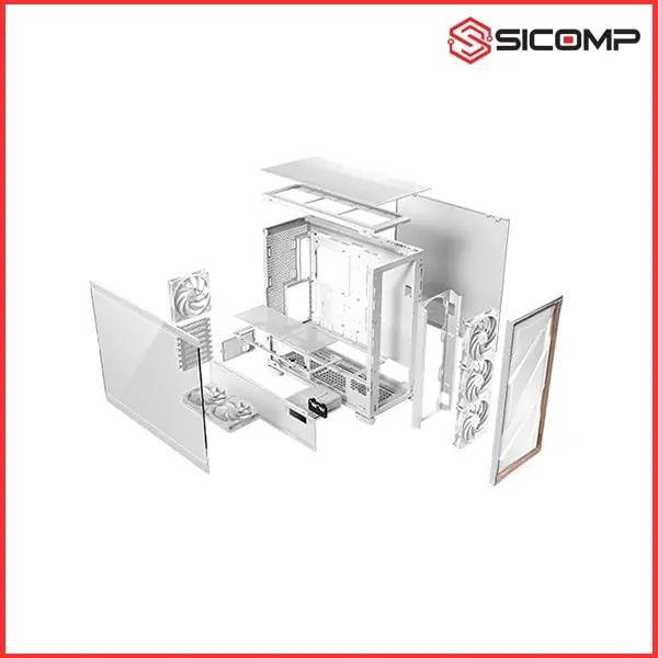 VỎ CASE ANTEC FLUX PRO WHITE, Picture 9