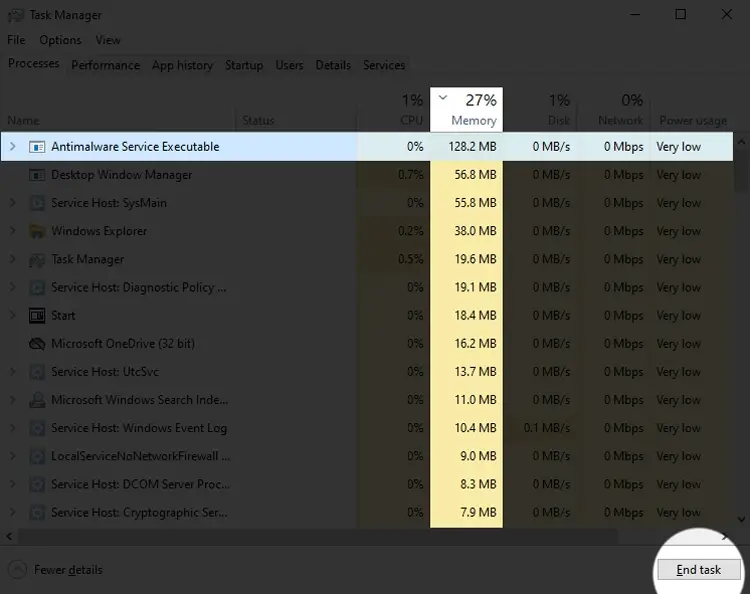 Dọn Dẹp Trực Tiếp Bằng Task Manager