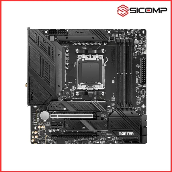 MAINBOARD MSI MAG B650M MORTAR WIFI  (AMD B650, SOCKET AM5, M-ATX, 4 KHE RAM DDR5, WIFI 6E), New, Nhập khẩu, Picture 2