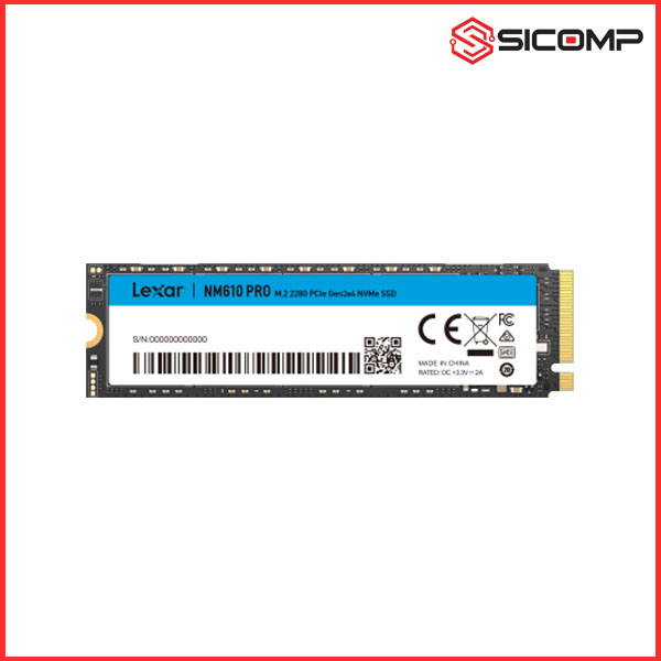 Ổ CỨNG SSD LEXAR NM610 PRO 250GB M.2 2280 PCIE 3.0X4  (ĐOC 3000MB/S - GHI 850MB/S), Picture 3