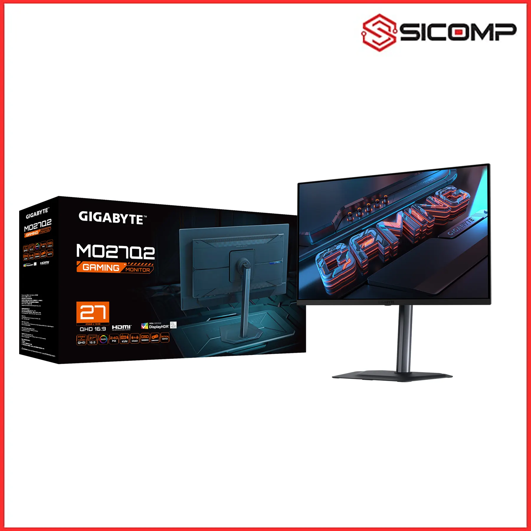 MÀN HÌNH GIGABYTE MO27Q2 ( 27 INCH / QHD / OLED / 240Hz / 0.03MS ), Picture 2