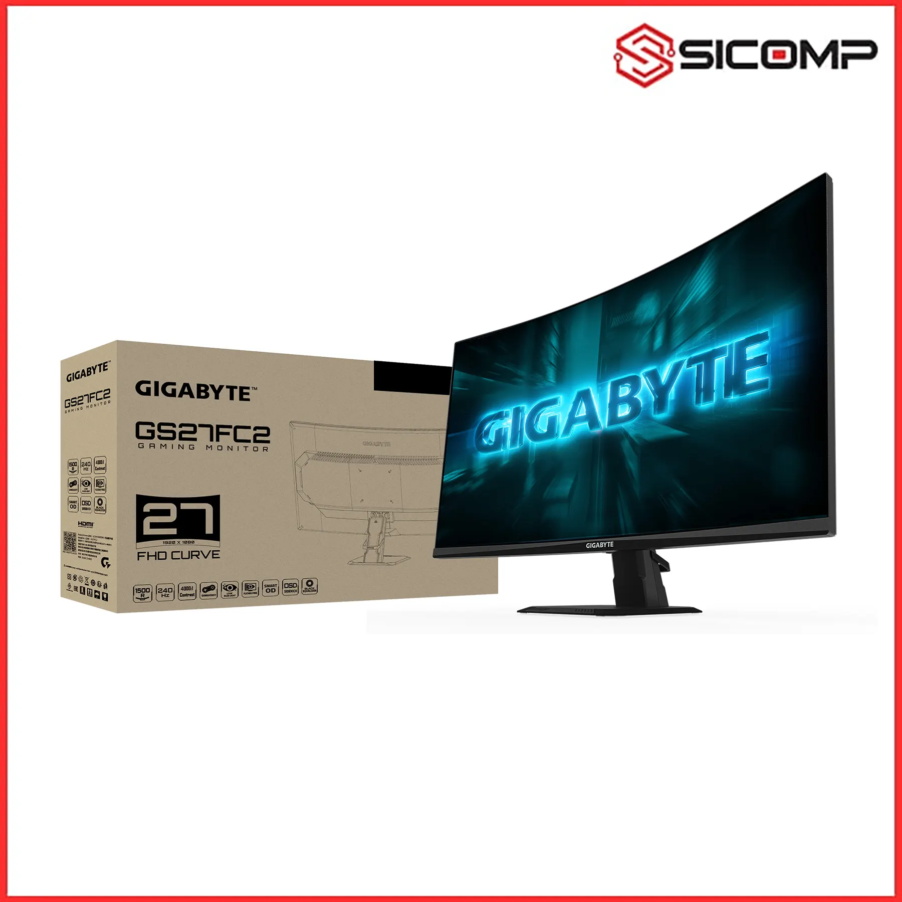 MÀN HÌNH GIGABYTE GS27FC2 ( 27 INCH / QHD / VA / 240Hz / 1MS ), Picture 2