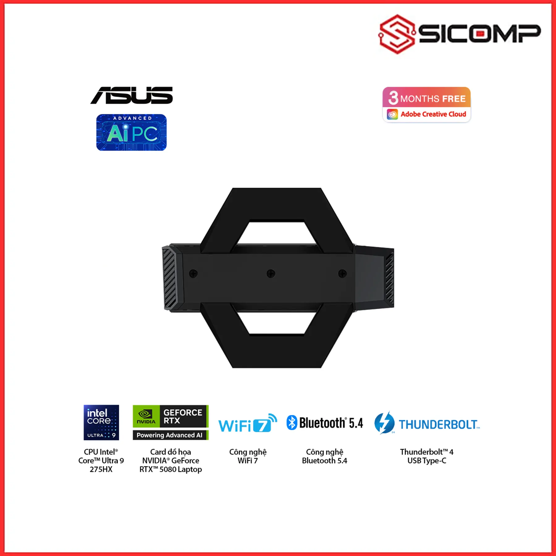 MÁY TÍNH MINI PC ROG NUC RNUC15JNK ( ULTRA 9 275HX | RTX 5080 | 32GB | WIFI 7 ), Picture 11