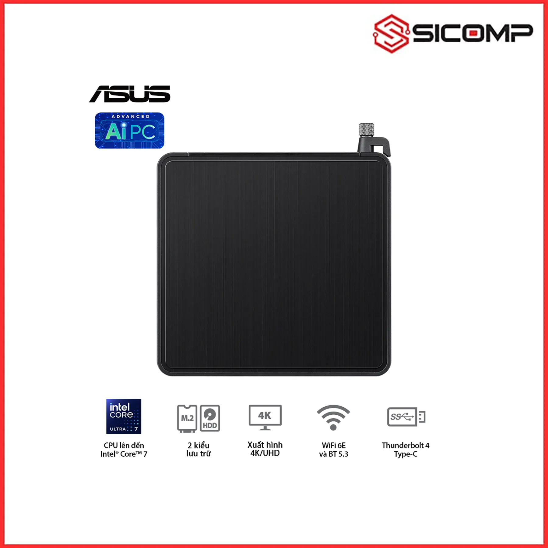 MÁY TÍNH MINI PC NUC 14 PRO RNUC14RVHU7 ( ULTRA 7 155H | 2 X DDR5 6400 | 1 X M.2 ), Picture 10