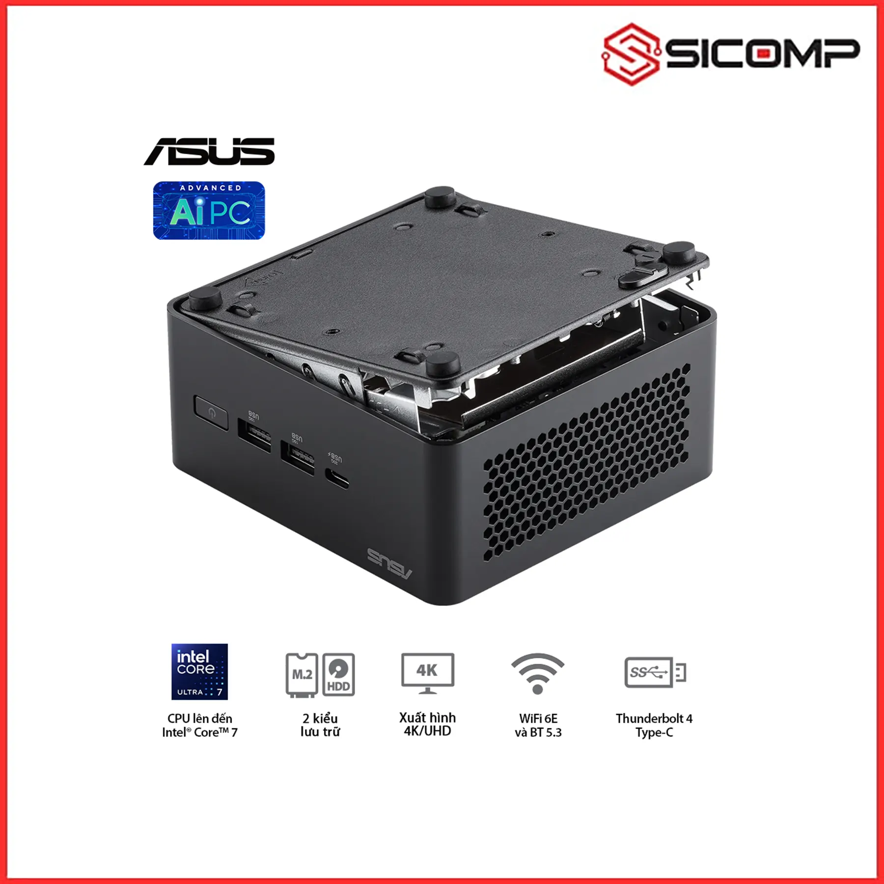 MÁY TÍNH MINI PC NUC 14 PRO RNUC14RVHU7 ( ULTRA 7 155H | 2 X DDR5 6400 | 1 X M.2 ), Picture 11