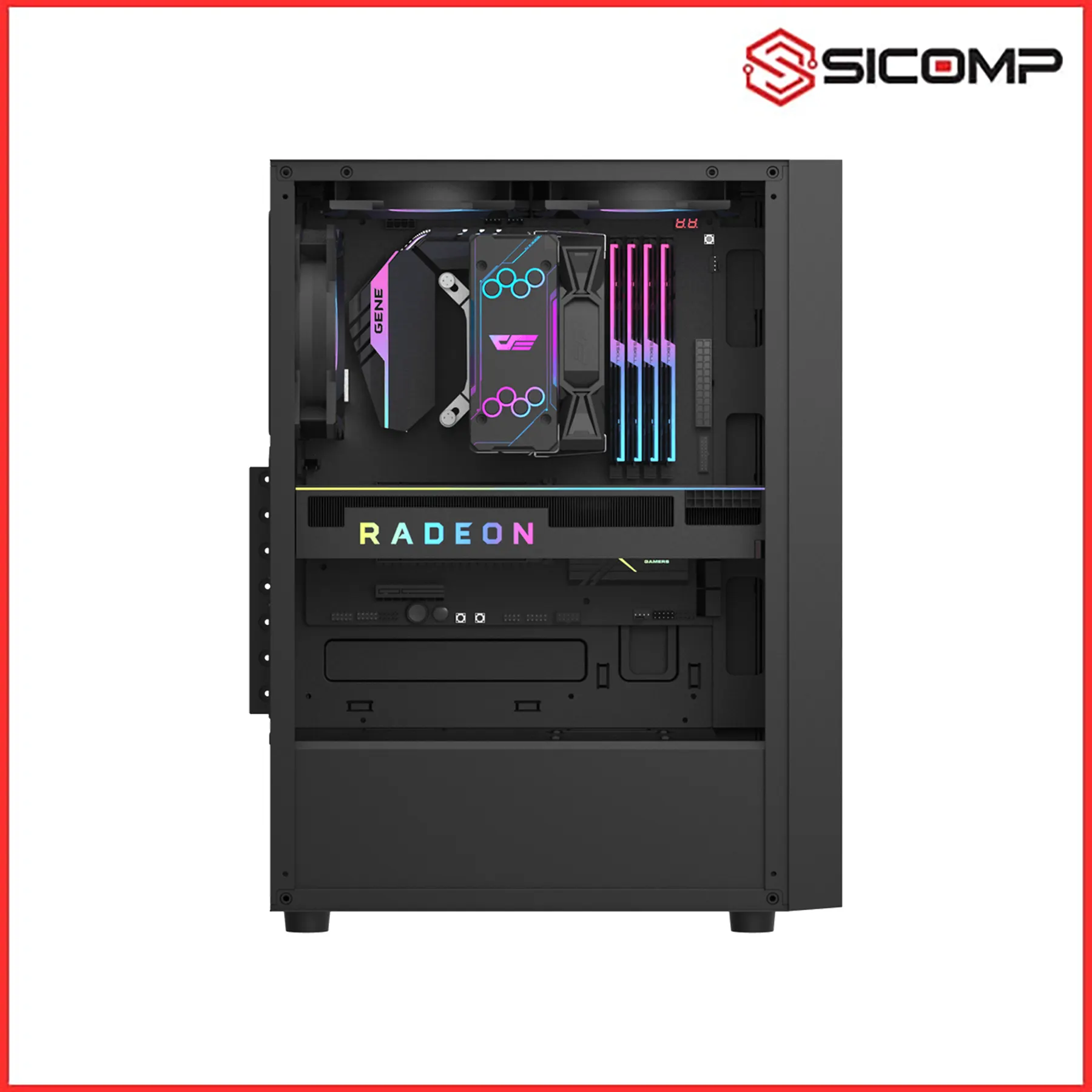 VỎ CASE DARKFLASH A290 BLACK (ATX, MID-TOWER, BLACK), Picture 2