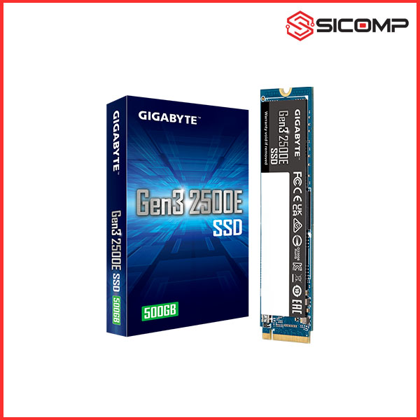 Ổ CỨNG SSD GIGABYTE 2500E 500GB M2 2280 NVMe (ĐỌC 2300MB/s - GHI 1500MB/s), Picture 1