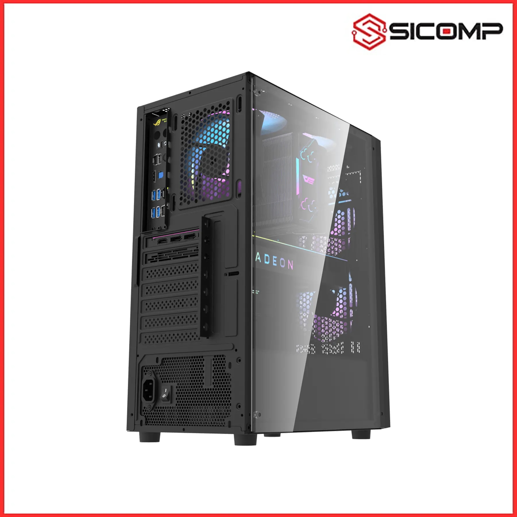 VỎ CASE DARKFLASH A290 BLACK (ATX, MID-TOWER, BLACK), Picture 7