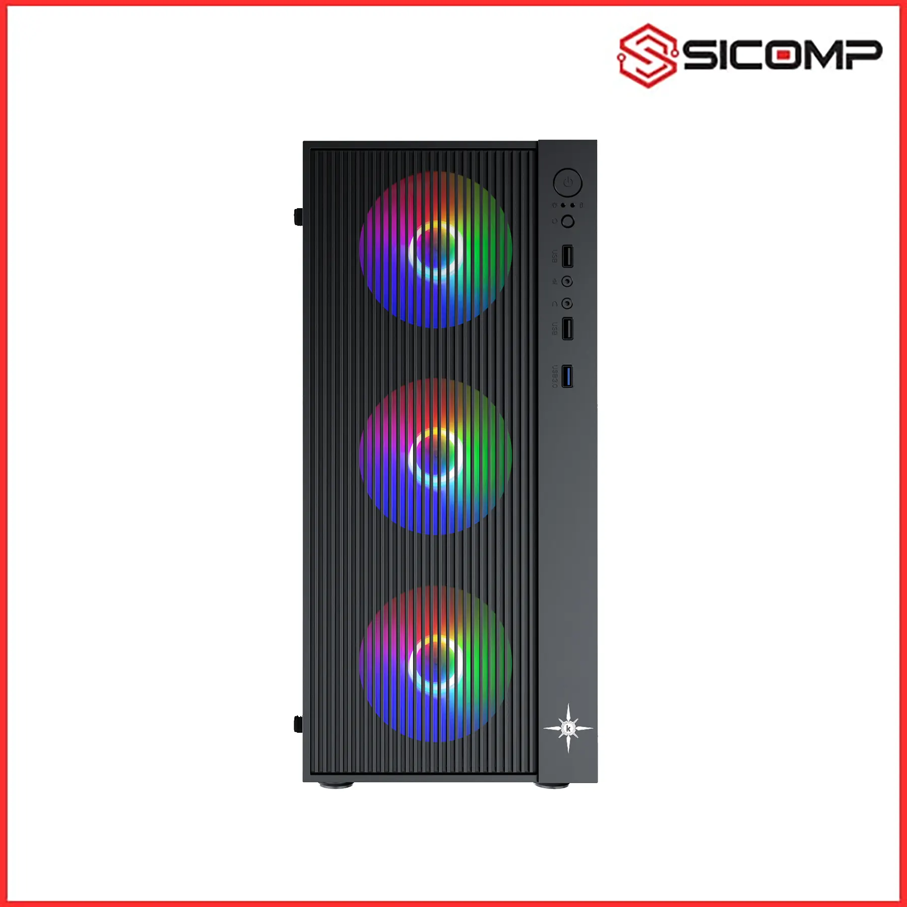 VỎ CASE KENOO ESPORT AF13 BLACK, Picture 3