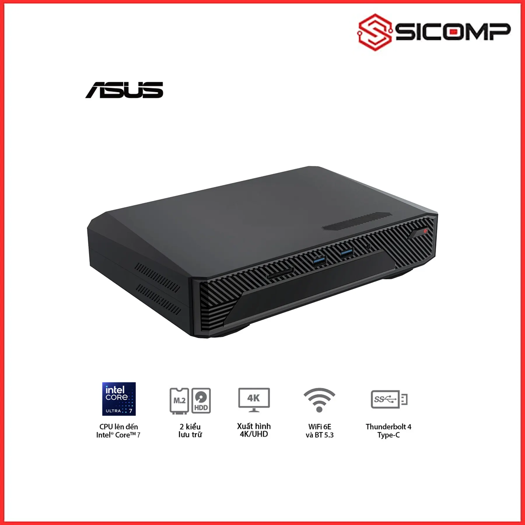 MÁY TÍNH MINI PC ROG NUC RNUC14SRKU7 ( ULTRA 7 155H | RTX 4060 | 2 X DDR5 5600 | WIFI 6E ), Picture 5