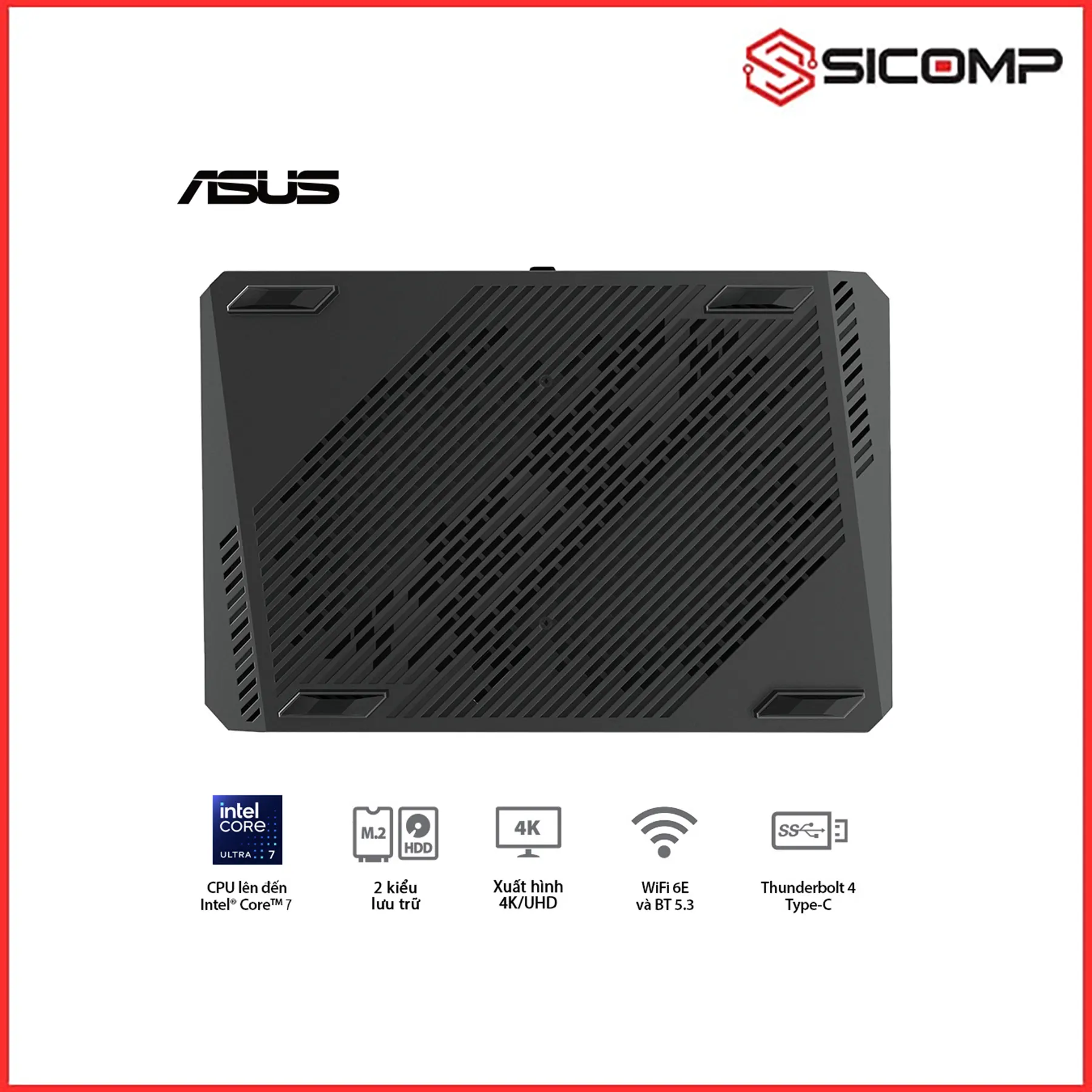 MÁY TÍNH MINI PC ROG NUC RNUC14SRKU7 ( ULTRA 7 155H | RTX 4060 | 2 X DDR5 5600 | WIFI 6E ), Picture 6